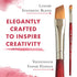 Princeton Artist Brush Velvetouch Paintbrush, Size 3/8, Angle Shader...