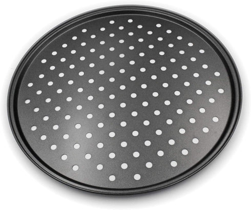 Handook Pizza Pan for Oven, Nonstick Pizza Pans, Carbon Steel Pizza Pan with Holes, Pizza Baking Pan for Oven Baking Supplies, for Home Baking Kit...
