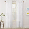 No. 918 Alison Floral Lace Sheer Rod Pocket Curtain Panel, 58" x 72", White...