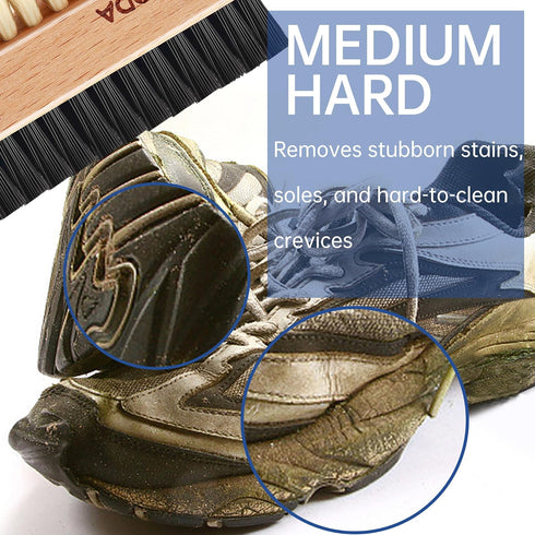 Cleaning Brushes, Shoe Brush for Multi Purpose, Soft Shoe Cleaner & Hard Sneaker Cleaner for Wet Clean, Brass Suede Shoe Cleaner & Eraser Suede Br...