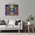 Posterizer 1 pcs- psychedelic funky hippie colorful sci fi alien 1-Abstract & Modern Art-Fantasy & Fiction Art- Living Room Bedroom Decor- unframe...
