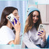 SHANSHUI Phone Card Holder, Cell Phone Sleeves Silicone Wallet for Credit ID Business Card Pocket Fitting for iPhone, Android and Most Smartphones...