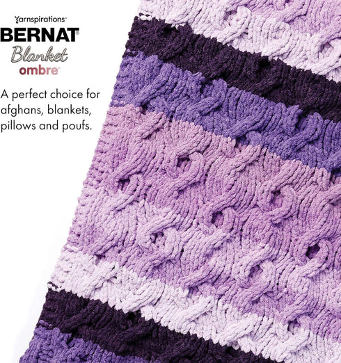 Bernat Blanket Yarn, Burgundy Ombre...