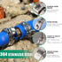 30PCS 1 Pex Crimp Ring,304 Stainless Steel Pex Cinch Clamps,Single Ear Hose Clamps for Pex Fittings Pipe Tubing...