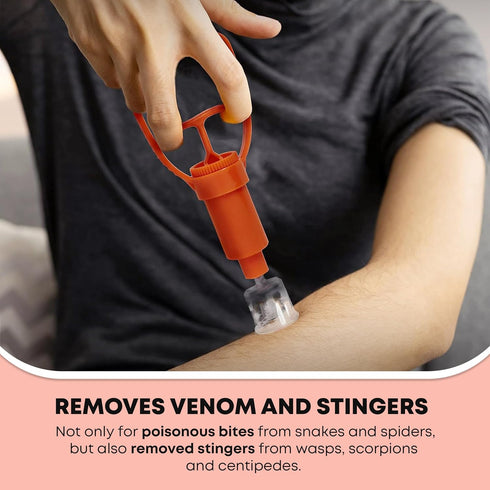 Ever Ready First Aid Snake Bite Venom Extractor Kit Latex Free...