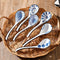 6 Pcs Asian Soup Spoons, Ceramic Soup Spoon Set, 6.5-inch Long Handled Soup Spoons with Non-slip Bottom, Japanese Style Soup Spoons for Ramen, Noo...