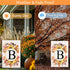 Fall Monogram Letter B Garden Flag Maple Leaves Sunflower Pumpkin 12x18 Inch Double Sided for Outside Family Last Name Initial Yard Flag Seasonal ...