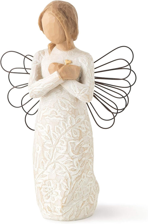 Willow Tree Remembrance Angel (Lighter Skin), Memories…Hold Each one Safely in Your Heart, A Gift to Express Sympathy, Comfort, Remembrance and He...