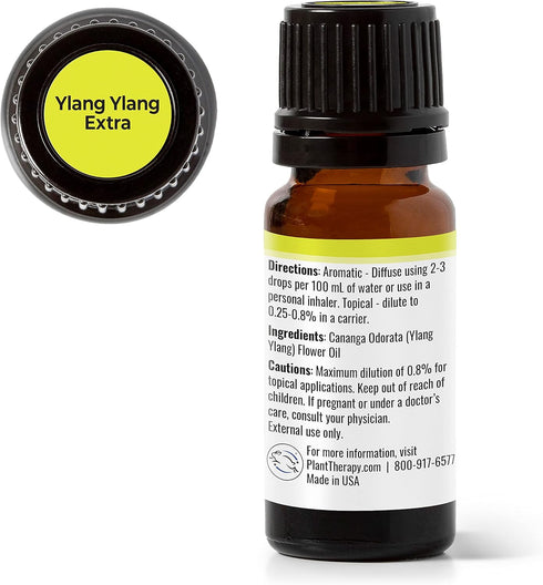 Plant Therapy Ylang Ylang Extra Essential Oil 10 mL (1/3 oz) 100% Pure, Undiluted, Therapeutic Grade...