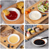 6 Pack Dip Bowls, 3 OZ Ceramic Soy Sauce Dish, White Dipping Sauce Bowls Small Dishes Serving for Tomato Sauce, Soy, BBQ Party Supplies...