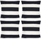 4 Pack Waterproof Pillow Covers Outdoor Throw Pillowcases Decorative Garden Cushion Case for Home Garden Patio Couch Balcony Striped (20 * 20 inch...
