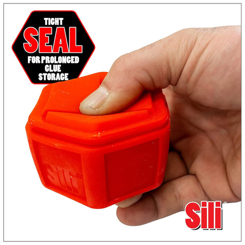 Sili Glue Pod with Multi Purpose Sealable Lid/Glue Brush Holder • Made from Adhesive Resistant Silicone...