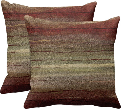 Emvency Set of 2 Throw Pillow Cover Western Tribal Geometric Brown Southwest Decorative Pillow Case Home Decor Square 18 x 18 Inch Pillowcase...