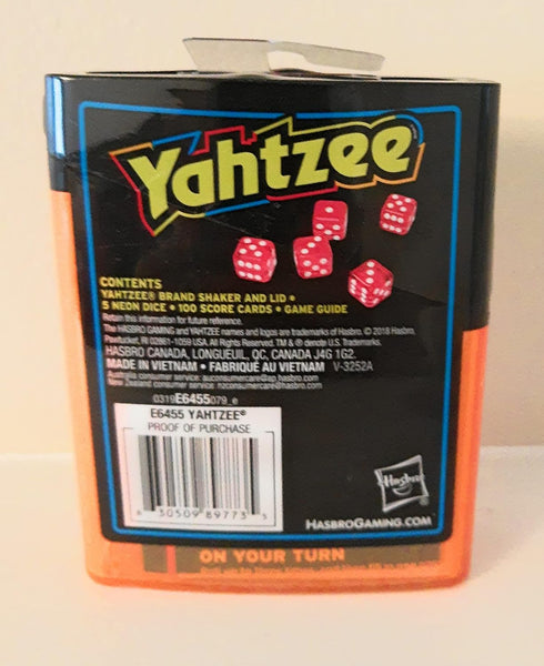 Yahtzee Neon Pop Board Game Strategy Game...