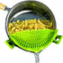 Performore Compact Universal Silicone Snap-On Pot Strainer | Heat-Resistant Clip-On Food Colander | BPA-Free Pasta, Vegetable & Soup Drainer | Dis...