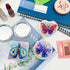 FILASLFT Butterfly Diamond Painting Compact Mirror Makeup Mirror Diamond Art Pocket Mirror Portable Foldable Mirror 4 Pcs Christmas Birthday Gifts...
