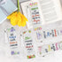 8 Pieces Christian Bible Verse Diamond Art Bookmarks 5d Diamond Art Bookmark Christian Beaded Bookmark Acrylic Tassel Bookmark for DIY Making Begi...