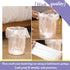 3 Gallon 80pcs+10pcs (Fit 3-3.2 Gal) Small Clear Trash BagsPlastic Strong Clear Garbage Bags,Bathroom Trash Can Bin Liners,Waste Basket Liner,Fit ...