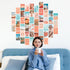 Artivo Peach Wall Collage Kit, Preppy Room Decor Aesthetic Pictures Wall Decor, Cute Picture Collage, Preppy Pictures for Wall, Teen Girls Room De...