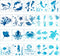 20 Pieces Sea Ocean Creatures Stencils Animal Painting Stencils Mermaid Seahorse Jellyfish Stencil Templates for DIY Crafts Scrabooking Painting o...