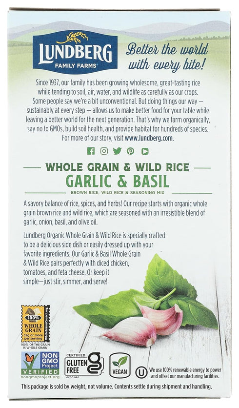 LUNDBERG MIX RICE WG & WLD RICE GR 6 OZ...