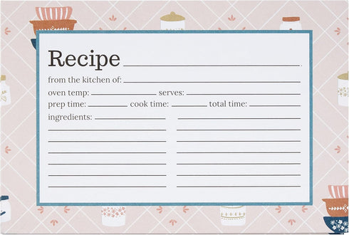 C.R. Gibson Lily & Val Vintage Bakeware Recipe Cards (Q12-25391)...