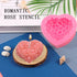 3 Pack Silicone 3D Rose Flower Heart Molds DIY Fondant Sugar Pudding Soap Candle Mould for Wedding Valentine Cake Chocolate Dessert Cookie Mousse ...