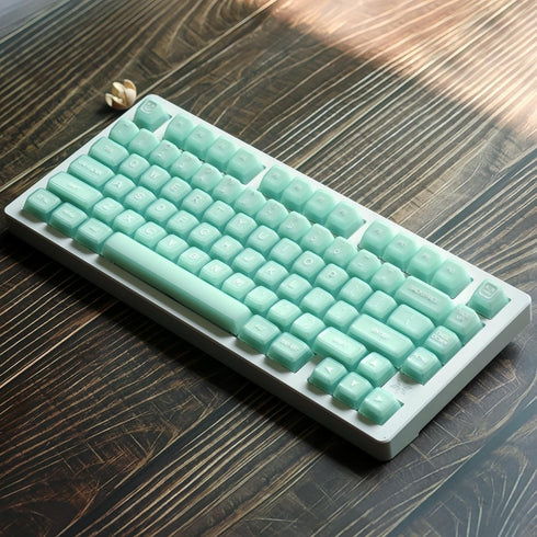 Keycap Set- Jade 142 Keys RSA Profile Shine Through Keycaps PBT Keycaps Double Shot Custom Keycaps for Mechanical Keyboard...