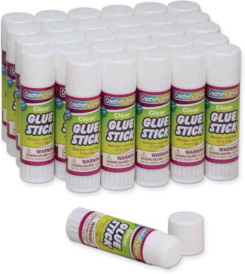 Creativity Street Large Glue Sticks, 30-Pack, White, 70-Ounce...