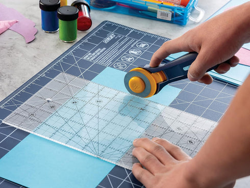 OLFA 1071819 QR-6x12 6-Inch x 12-Inch Frosted Advantage Acrylic Ruler...