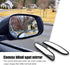 2 PCS Car Rearview Blind Spot Mirror, 5" x 1.18" Rectangular Adjustable Convex Wide-angle Mirror, Reversing Auxiliary Mirror, Universal for Cars E...