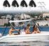 4 PCS Marine Grade Double Snap Hook Strap and Pad Eye Straps, Adjustable Heavy Duty Bimini Top Straps, 28"~60" Boat Awning Hardware Accessories, S...