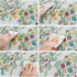 LIBERECOO Vinyl Tablecloth 52 inch Round Exquisite Floral Plastic Tablecloths Stain-Resistant 100% Waterproof Table Cover for Home and Dining Indo...