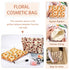 2Pcs Daisy Flower Makeup Bag Travel Cute Cosmetic Bags for Women Large Floral Makeup Pouch Zipper Cosmetic Pouch Set for Purse Aesthetic Corduroy ...