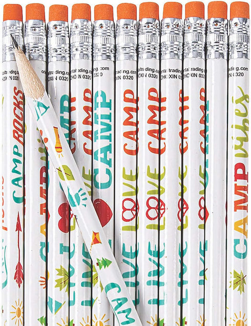 Fun Express Camping Pencils - Stationery - VBS Vacation Bible School Supplies/Decor - 24 Pieces...