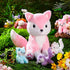 Valentine's Day Gifts 5 Pcs Fox Plush Toy Set 14 Inch Pink Mommy Fox Stuffed Animal with 4 Cute Plush Baby Foxes in Tummy Soft Cuddly Fox Plushie ...