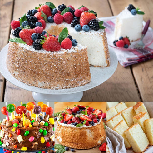 EXGOX 2 Pack 8-Inch Non-Stick Deep Aluminum Round Cake Pan with Removable Bottom for Wedding/Birthday/Christmas Cake Baking Round Cake Tin Set wit...