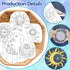 GLOBLELAND 4 Sheets Sun and Moon Pattern Water Soluble Hand Sewing Stabilizers for Fabric Embroidery Stitch Practice Embroidery Stickers Wash Away...