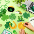 200 Pcs St Patrick's Day Shamrock Cutouts St Patrick's Day Bulletin Board Decor with 400 Shamrock Cartoon Irish Lucky Green Paper Cut Outs for St ...