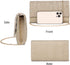Gurina Women's Evening Handbag Rhinestone Clutch Purse Glitter Sequins Shoulder Crossbody Handbag for Women Wedding Party...