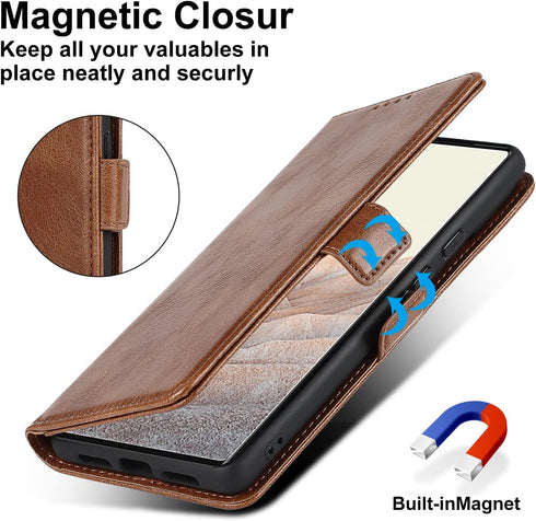 ?????? for Google Pixel 6 Pro Case Wallet with Card Holder,for Pixel 6 Pro 5G Phone Case for Women,Flip Cover with Credit Card Slots,PU Leather wi...