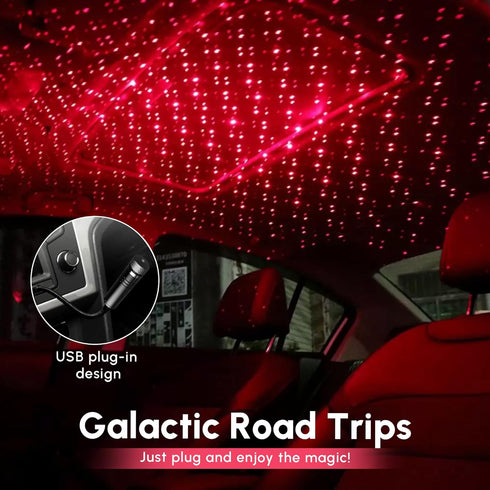 Mini Led Projection Lamp Star Night, USB Car Roof Star Projector Night Light, Led Projection Lamp,Mini Led Projection Lamp Star Night(Red Light)?W...