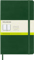 Moleskine Classic Notebook, Hard Cover, Large (5" x 8.25") Plain/Blank, Myrtle Green, 240 Pages...