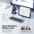 Foldable Bluetooth Keyboard with Stand Holder, Portable Wireless Phone Keyboard, Rechargeable Full Size Ultra Slim Travel Keyboard for iOS, Androi...