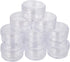 The Beadsmith Personality Case - Clear Storage Organizer Box – 6.4 x 4.8 x 1 inches - includes 12 Small Containers with lids - 1.5 x 0.8 inches, B...