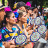 Tambourine for Kids Adults 8 inch Tamborine Percussion Musical Instrument Hand Held Drum for Kids Adults Metal Jingles Percussion Gift Apply to Fa...