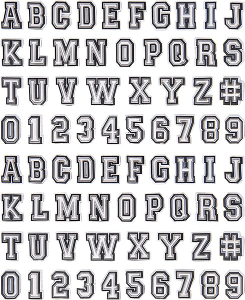 74 Pack Letter Decoration Charms 0-9# Number, Alphabet ABC-Z Characters for Boy Girl Teens Men Women and Adults...