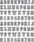 74 Pack Letter Decoration Charms 0-9# Number, Alphabet ABC-Z Characters for Boy Girl Teens Men Women and Adults...