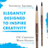 Princeton, Size 8 Artist Neptune, Brushes for Watercolor Series 4750, Round Synthetic Squirrel, Dark Wood...