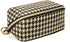 Makeup Bag, Houndstooth Checkered Makeup Bag, Flat Lay Makeup Bag, Travel Make Up Bag Organizer, Travel Toiletry Bag, Brush Bag, Travel Essentials...